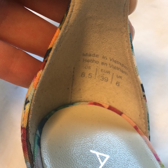 Aldo Floral Ankle Strap Heels 8.5 - Picture 5 of 12